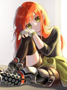 Preview wallpaper girl, glance, pose, anime, art