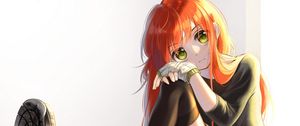 Preview wallpaper girl, glance, pose, anime, art