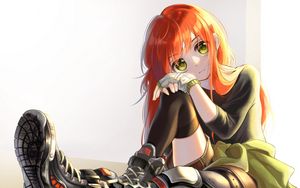 Preview wallpaper girl, glance, pose, anime, art