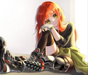 Preview wallpaper girl, glance, pose, anime, art