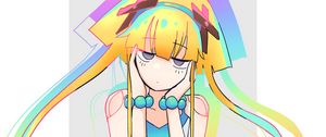 Preview wallpaper girl, glance, pose, colorful, anime, art