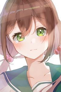 Preview wallpaper girl, glance, sad, form, anime