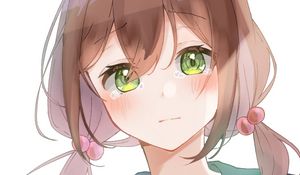 Preview wallpaper girl, glance, sad, form, anime