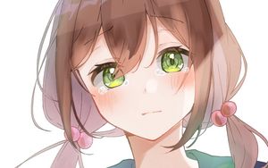 Preview wallpaper girl, glance, sad, form, anime