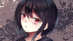 Preview wallpaper girl, glance, schoolgirl, uniform, anime