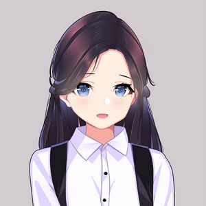 Preview wallpaper girl, glance, shirt, style, anime