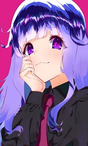 Preview wallpaper girl, glance, shirt, tie, anime