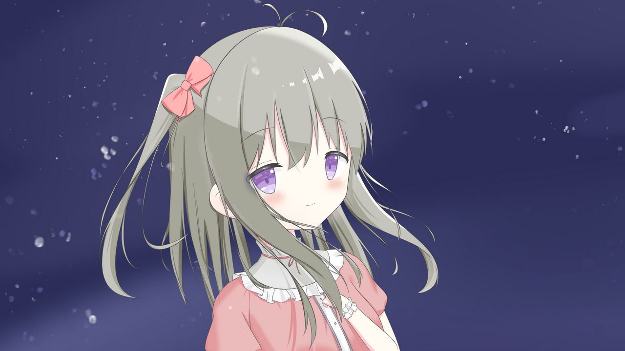 Wallpaper girl, glance, skirt, anime