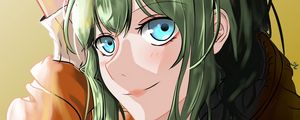 Preview wallpaper girl, glance, smile, cute, anime, art