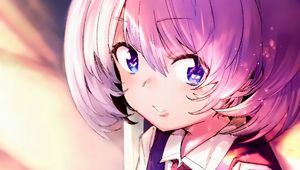 Preview wallpaper girl, glance, smile, tie, anime