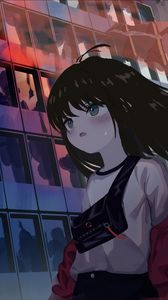 Preview wallpaper girl, glance, style, anime