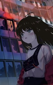 Preview wallpaper girl, glance, style, anime