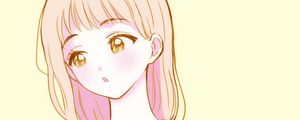 Preview wallpaper girl, glance, sweater, anime, art, cartoon