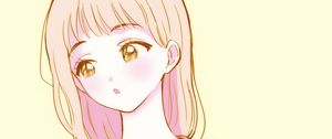 Preview wallpaper girl, glance, sweater, anime, art, cartoon