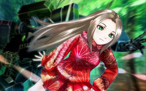 Preview wallpaper girl, glare, anime
