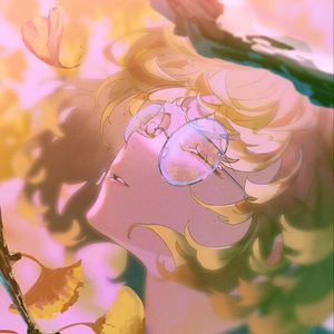 Preview wallpaper girl, glasses, autumn, anime