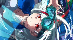 Preview wallpaper girl, glasses, future, anime, art, cartoon