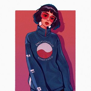 Preview wallpaper girl, glasses, style, art