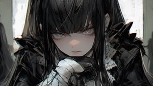 Preview wallpaper girl, gloves, chess, anime