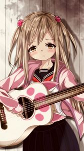 Preview wallpaper girl, guitar, guitarist, music, anime