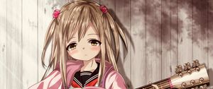 Preview wallpaper girl, guitar, guitarist, music, anime