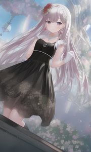 Preview wallpaper girl, hair, dress, tenderness, anime