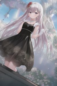 Preview wallpaper girl, hair, dress, tenderness, anime