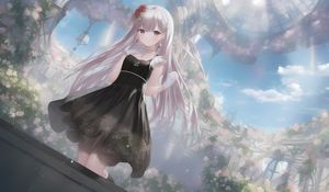 Preview wallpaper girl, hair, dress, tenderness, anime
