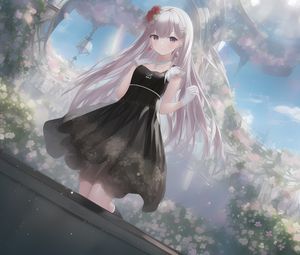 Preview wallpaper girl, hair, dress, tenderness, anime