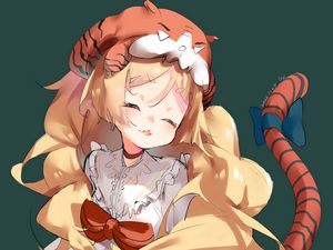 Preview wallpaper girl, hair, hat, anime