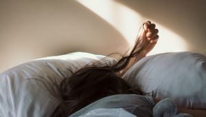 Preview wallpaper girl, hair, morning