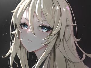 Preview wallpaper girl, hair, portrait, anime