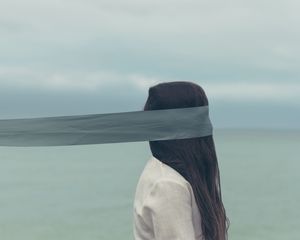 Preview wallpaper girl, hair, ribbon