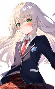 Preview wallpaper girl, hair, tie, anime