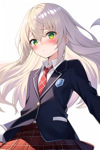 Preview wallpaper girl, hair, tie, anime