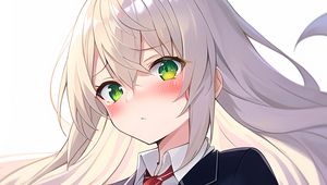 Preview wallpaper girl, hair, tie, anime