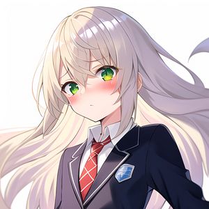 Preview wallpaper girl, hair, tie, anime