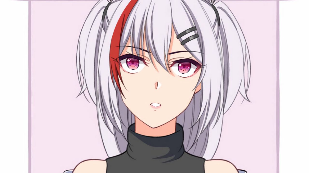 Wallpaper girl, hairpins, anime