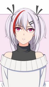 Preview wallpaper girl, hairpins, anime