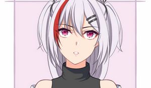 Preview wallpaper girl, hairpins, anime