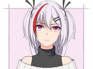 Preview wallpaper girl, hairpins, anime