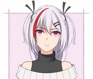 Preview wallpaper girl, hairpins, anime