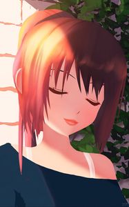 Preview wallpaper girl, hairstyle, smile, style, anime