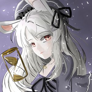 Preview wallpaper girl, hare, ears, anime, art