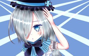 Preview wallpaper girl, hat, bow, anime