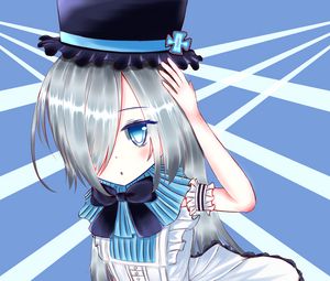 Preview wallpaper girl, hat, bow, anime