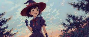 Preview wallpaper girl, hat, dress, gloves, anime