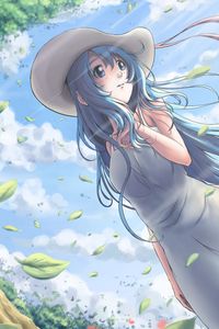 Preview wallpaper girl, hat, dress, anime, art