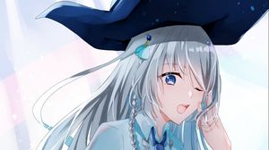 Preview wallpaper girl, hat, pirate, anime