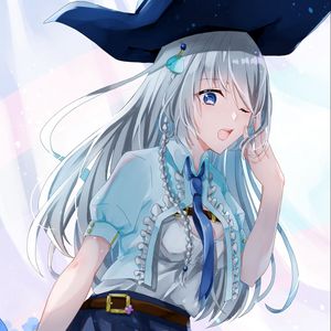 Preview wallpaper girl, hat, pirate, anime